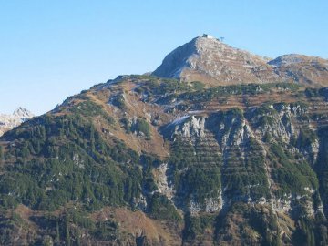 Ausblick auf den Rüfikopf in Lech am Arlberg