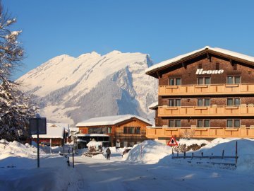 Hotel Krone in Schoppernau im Winter