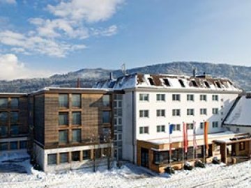 Weisses Kreuz Hotel in Feldkirch im Winter 