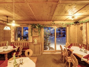 Gaststube im Restaurant Schrannenhof in Schoppernau
