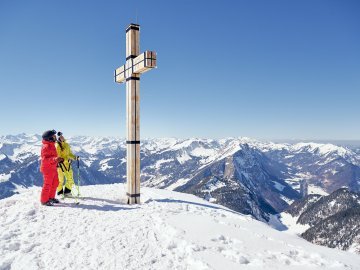 Diedamskopf Gipfel im Winter