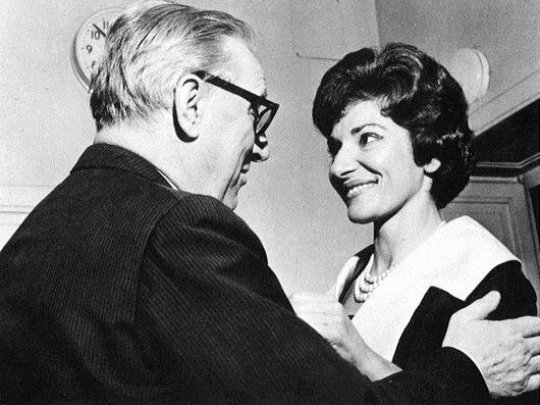 Maria Calls und Walter Legge