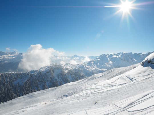 Landschaft Silvretta Montafon im Winter