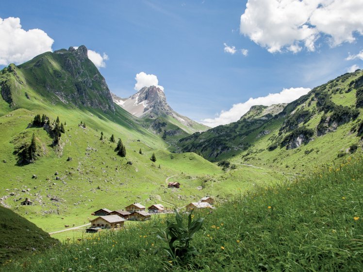 Wanderung zur Alpe Laguz im Grossen Walsertal 